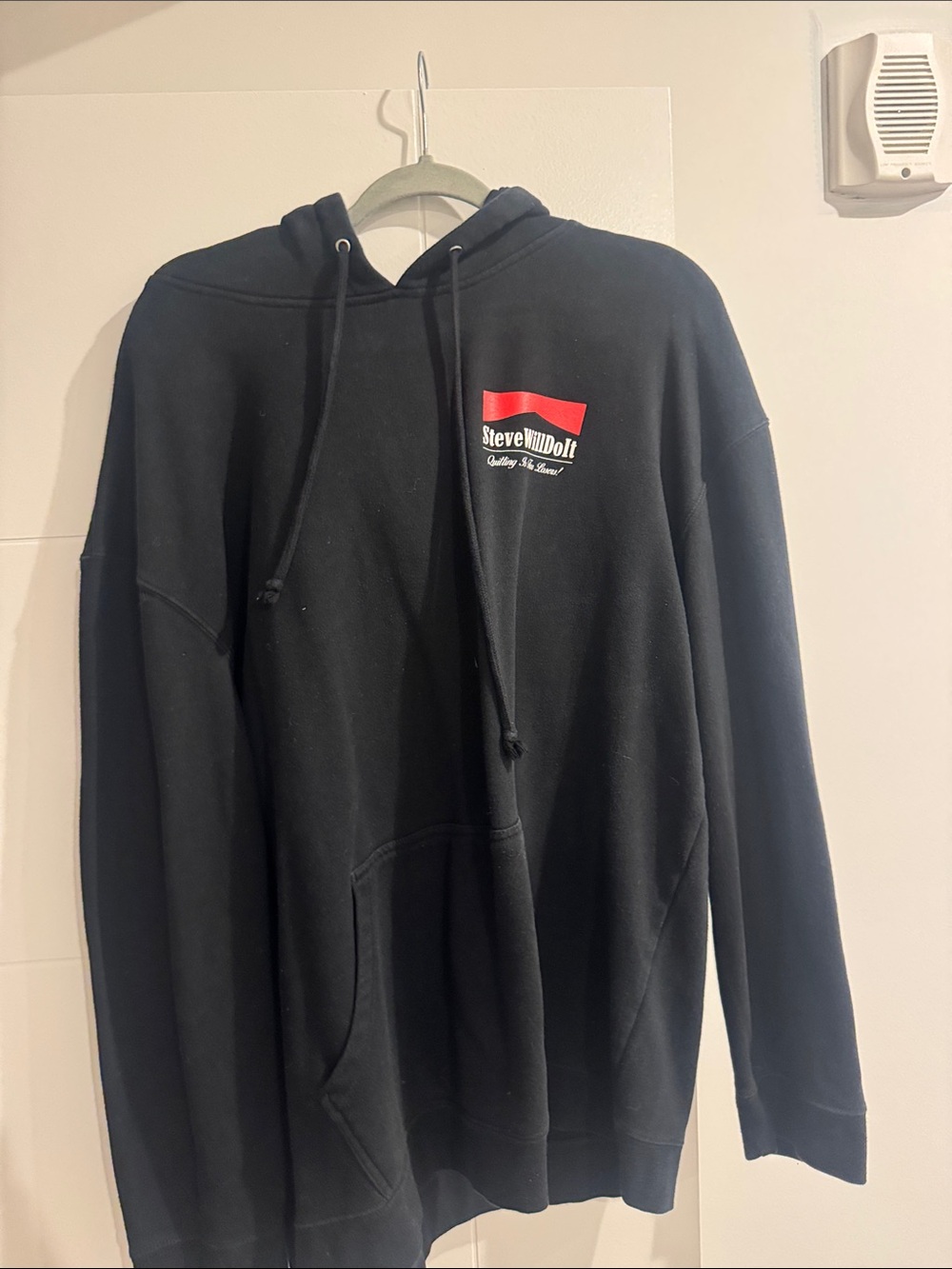 Black Logo Pullover Hoodie
